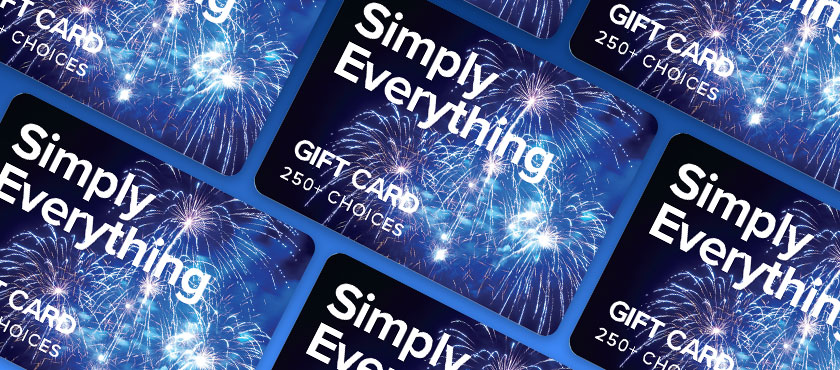 Simply Everything category hero image showing fireworks in the night sky