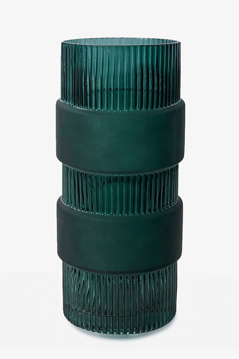 Blume Small Green Glass Vase