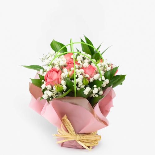 Blushing Grace Posy Pot