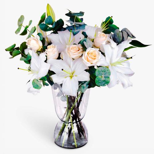 Luxury Lily and Rose Bouquet