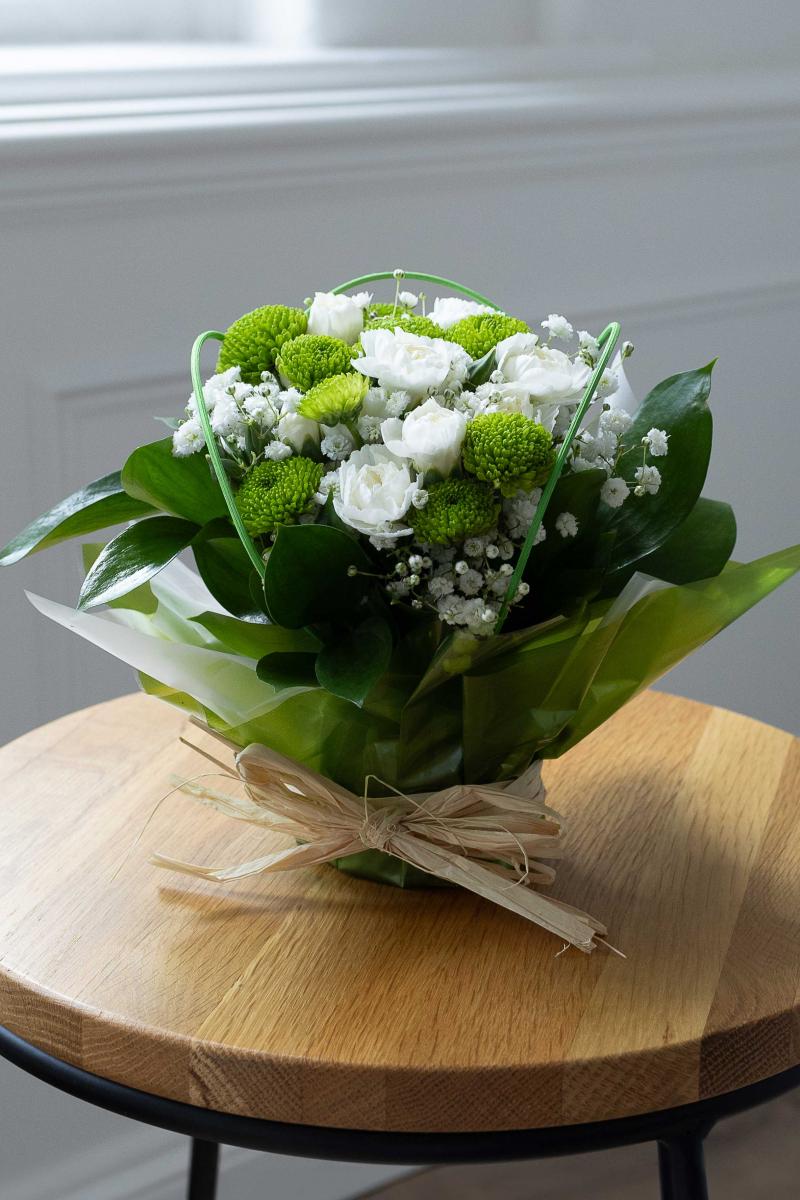 Angelic Whites Posy Pot